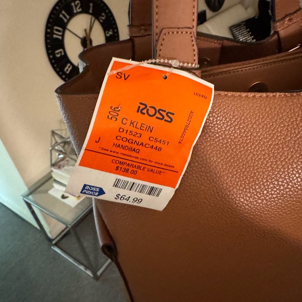 Calvin Klein Collection Brown Leather Tote - Picture 7 of 10